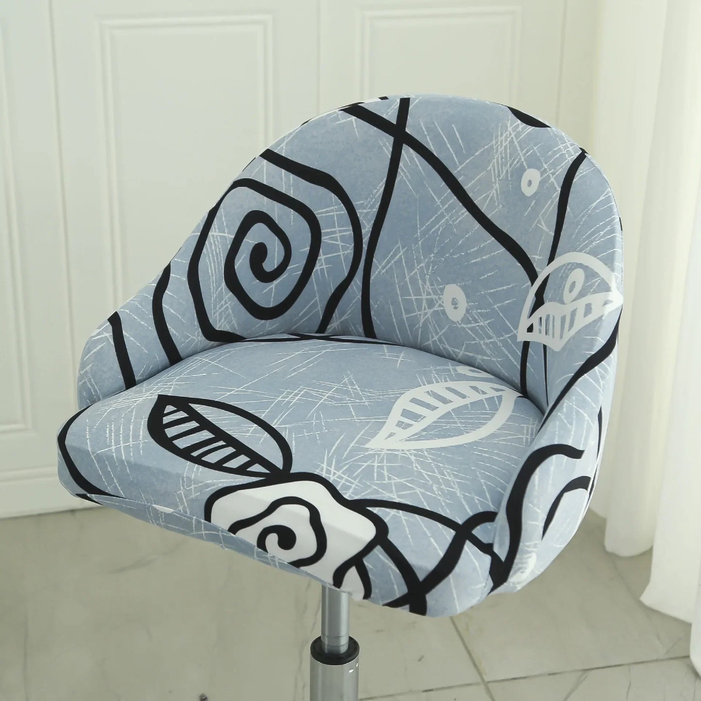1PC Semi-Circular Universal Wear-Resistant Chair Cover Chair Cover Dust-proof Elastic Restaurant Hotel Dining Chair Cover 의자 커버