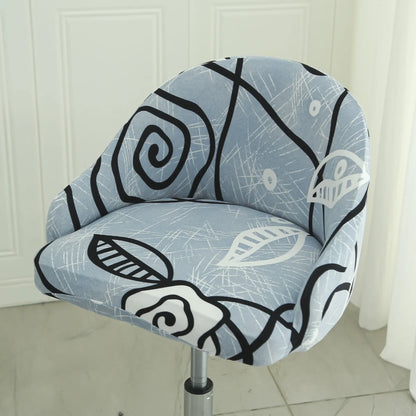 1PC Semi-Circular Universal Wear-Resistant Chair Cover Chair Cover Dust-proof Elastic Restaurant Hotel Dining Chair Cover 의자 커버
