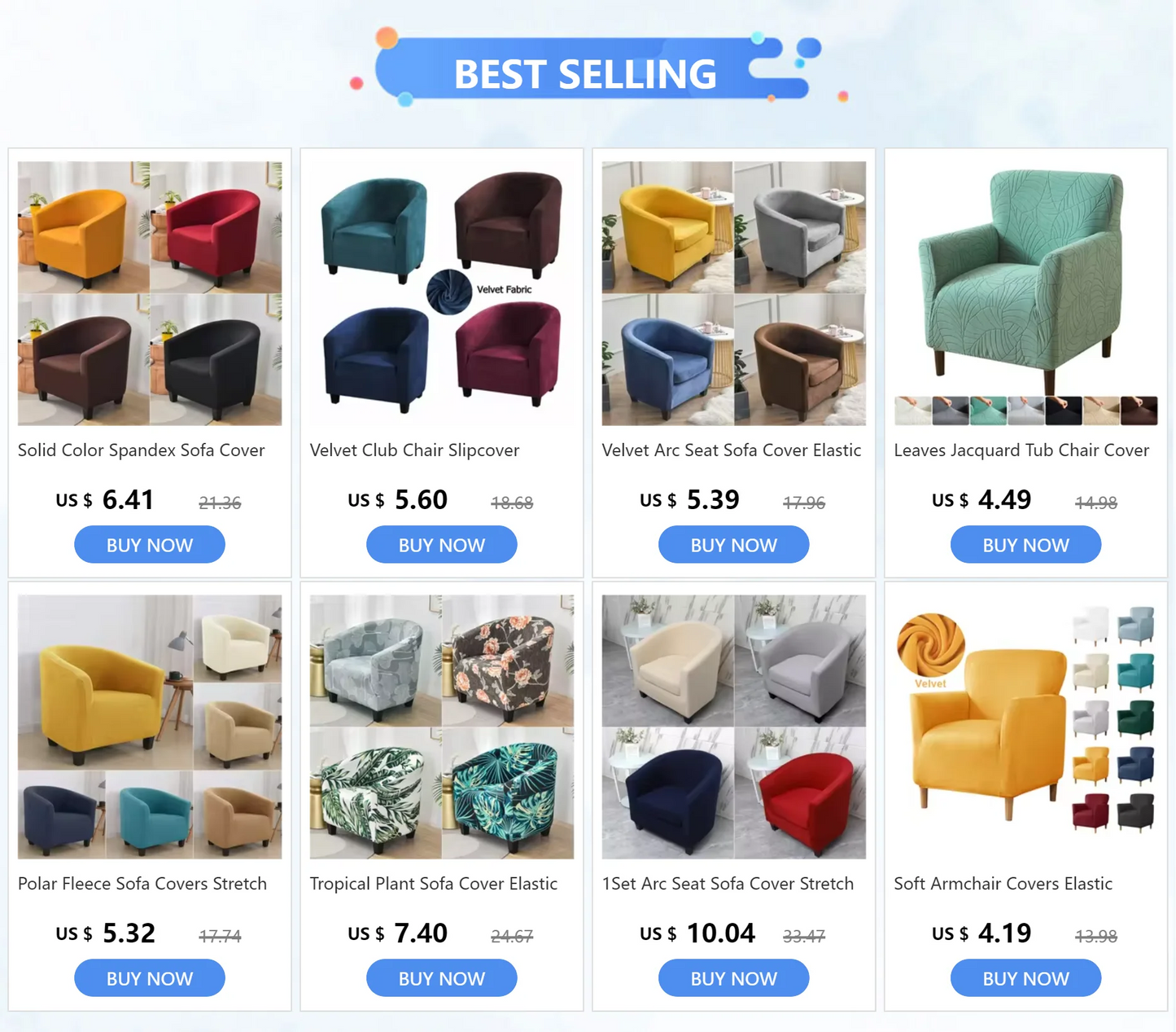 Velvet Arc Seat Sofa Cover Elastic Club Armchairs Covers Living Room Single Seat Tub Couch Slipcovers With Seat Cushion Covers