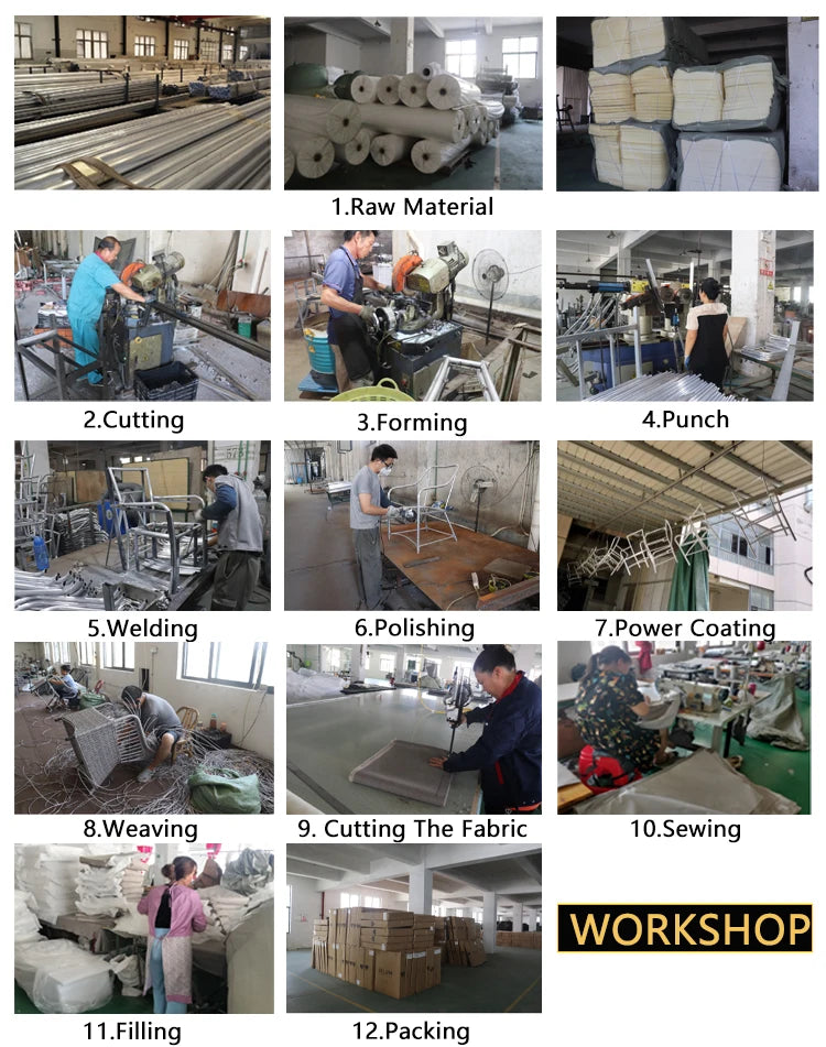 Contemporary Furniture Aluminum Frame Garden Sofa Outdoor Furniture Garden Set Patio Furniture Outdoor