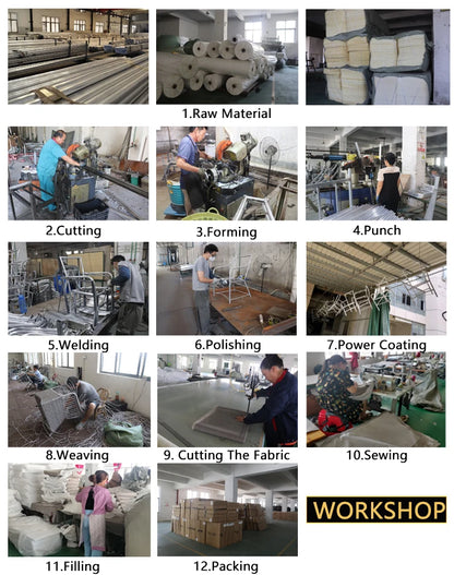 Contemporary Furniture Aluminum Frame Garden Sofa Outdoor Furniture Garden Set Patio Furniture Outdoor