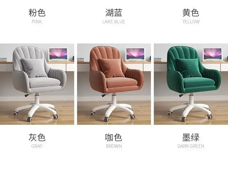 Chair Home Backrest Comfortable Long-Sitting Office Chair College Student Girl Dormitory Study Chairs Makeup Chair Computer