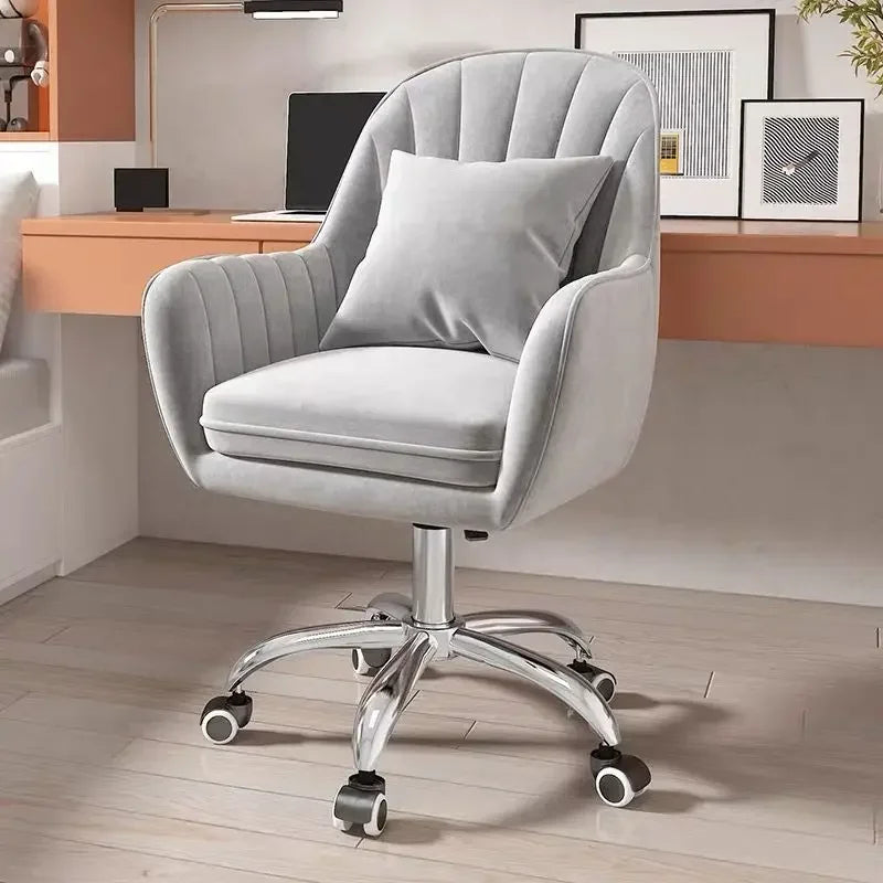 Home Computer Chair Girl's Bedroom Backrest Lift Swivel Chair College Student Dormitory Study Chair Comfortable Office Chairs