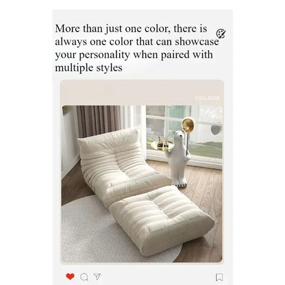 Caterpillar lazy sofa living room bedroom balcony tatami single sleeping comfortable and durable ins wind explosion