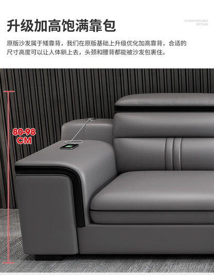 Genuine Leather Modern Sofas Luxury Classic Bedrooms Cinema Sofas Comfortable Straight Muebles Para El Hogar Home Accessories