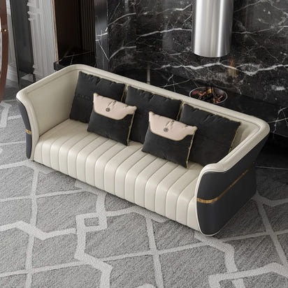 Light luxury leather sofa set living room modern split sofa lounge custom sofa set home living room sofa set furniture