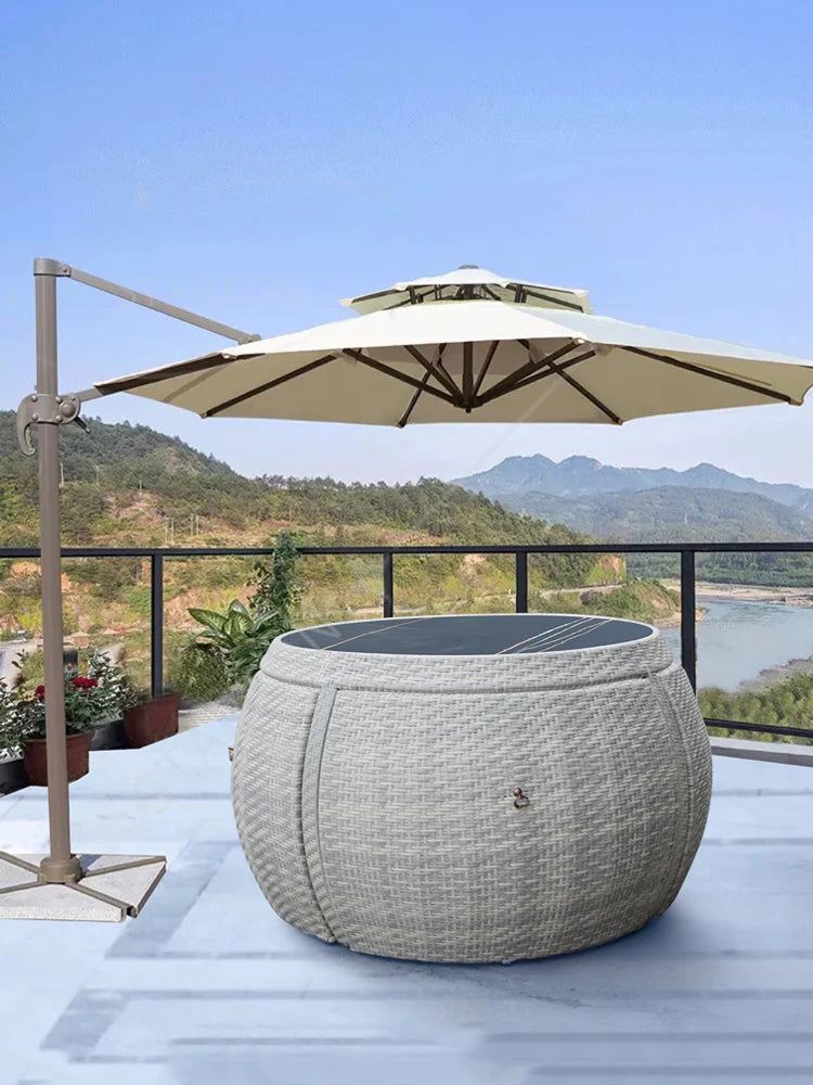 Rattan Couch Lounge Setting  Outdoor Corner Sofa  Padio Furniture  Wicker Patio Garden