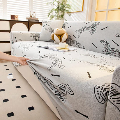 Jacquard Sofa Covers for Living Room Stretch Couch Cover Pets Dogs Friendly Anti Slip Thickened Slipcovers Furniture Protector