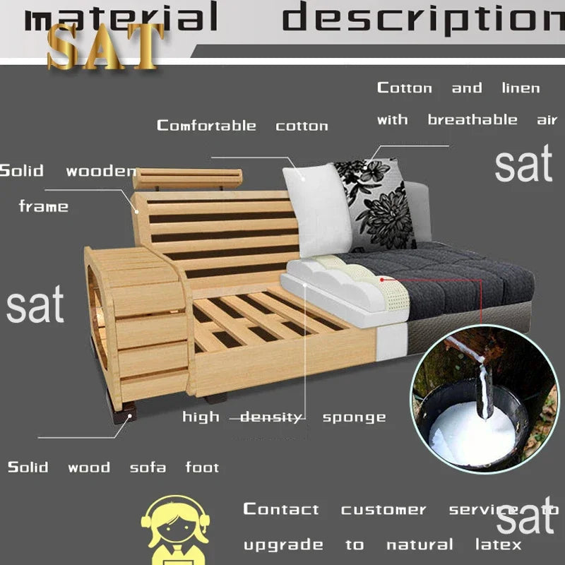 -furniture 7 seater living room  sectional big latex sofa