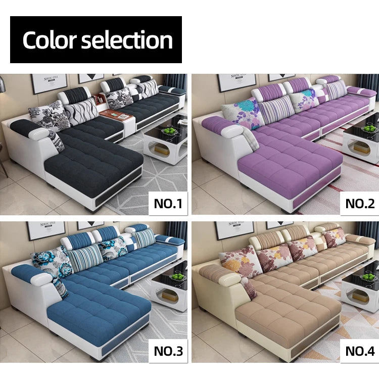 #For Luxury Multifunctional Living Room Fabric Sofa Design Modern Modular Solid Wood Home Furniture Luxury Living Room Sofas*