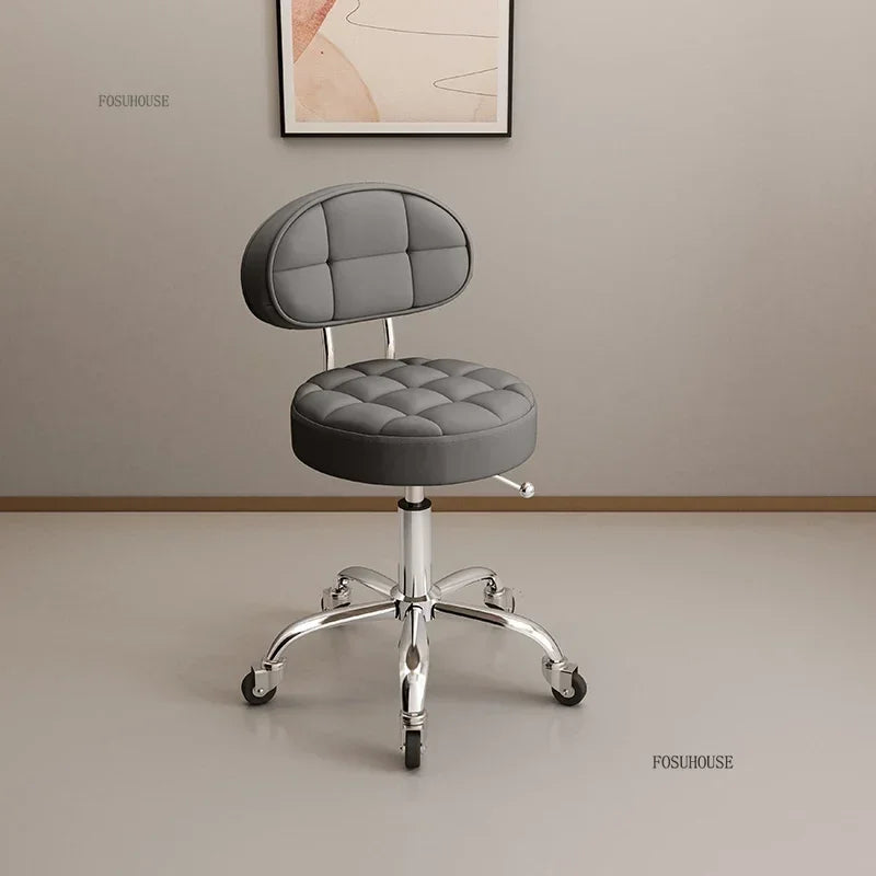 Backrest Pedicure Chair Barber Shop Pulley Hairdressing Chairs Lifting Manicure Stool Design Hair Salons Furniture Barber Chair