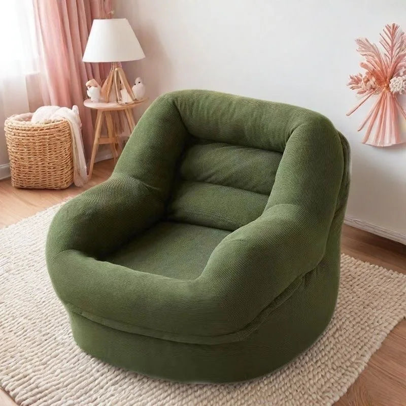 Single Person Sofa Chair EPS Particle Leisure Recliner Small Apartment Living Room Bedroom Trendy Furniture