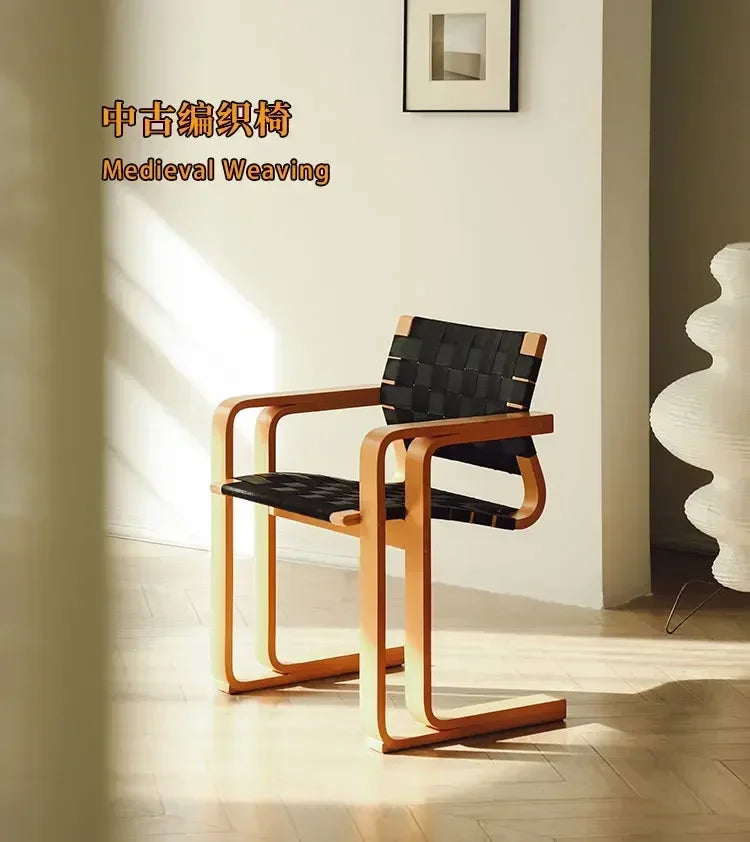 Leisure Chair Home Designer Armrest Dining Chair with Backrest Simple Office Desk Chair