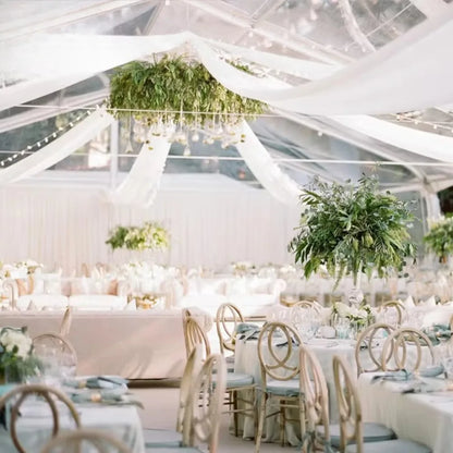 Aluminum White PVC Wedding Party Tent, Inner Ceiling Liner, Anniversary Outdoor Marquee for 500‑Person Banquet,Event Gathering