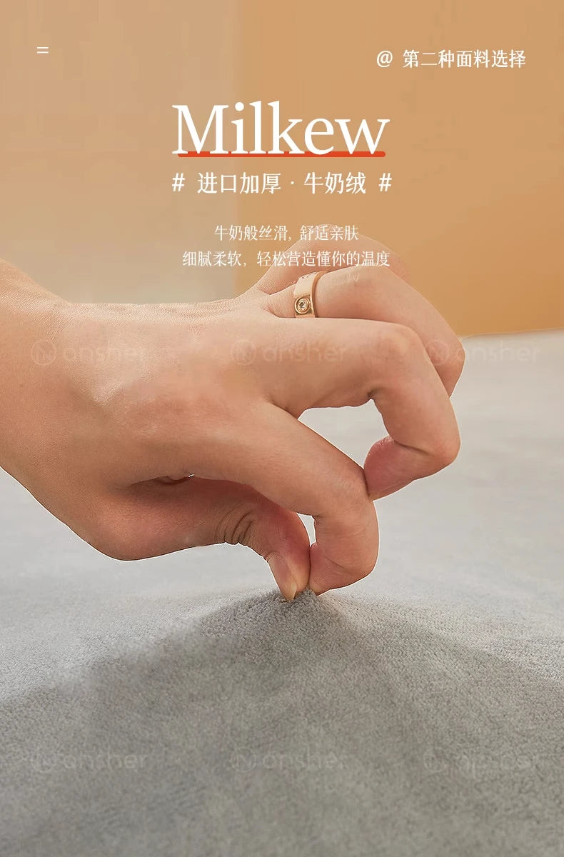 Cashew sofa Nordic light luxury modern simple living room fabric sofa combination straight row sofa