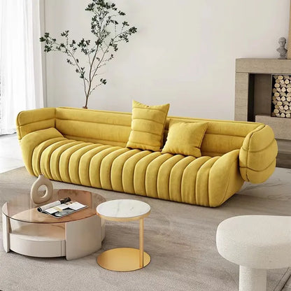 Simple modern creative banana boat sofa designer Nordic small apartment light luxury sofa