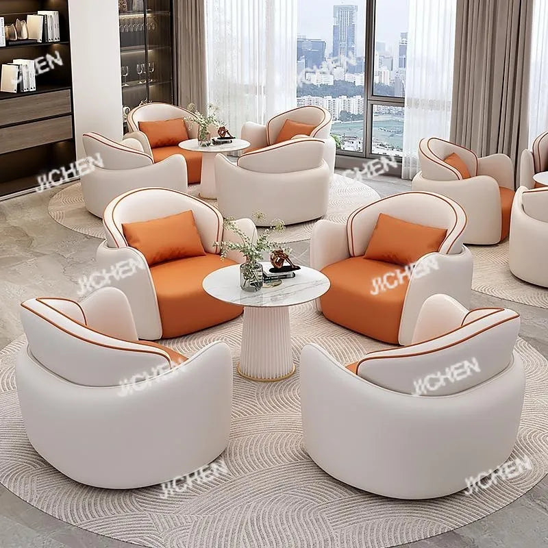 custom.Hotel Lobby Reception Rest Area Sofa Beauty Salon Lobby Business Reception Meeting Negotiation Ta