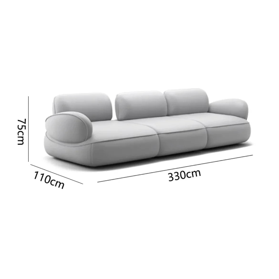 Snail sofa Milan Italian minimalist curved backrest adjustable modern simple wind sofa living room villa sofa