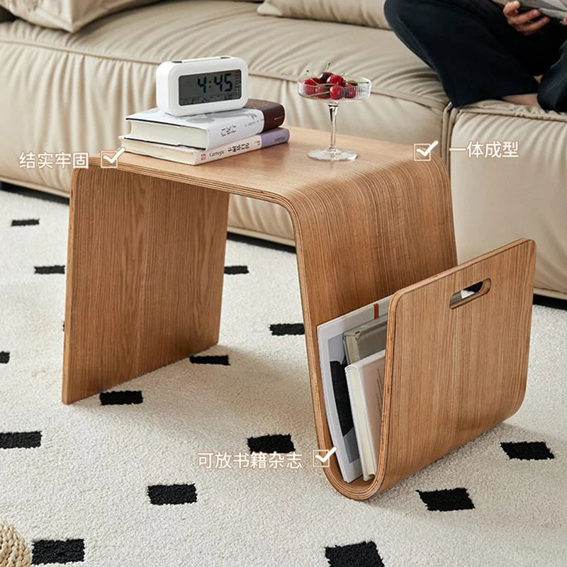 New N-Shaped Coffee Table: Nordic Creative Solid Wood Living Room Sofa Side Table, Bedroom Corner Table & Balcony Coffee Table