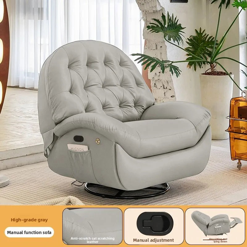Electric Recliner Lounge Chair Multi Functional Lazy Rocking Sofa Seat Space Saving Single Chair for Living Room Balcony