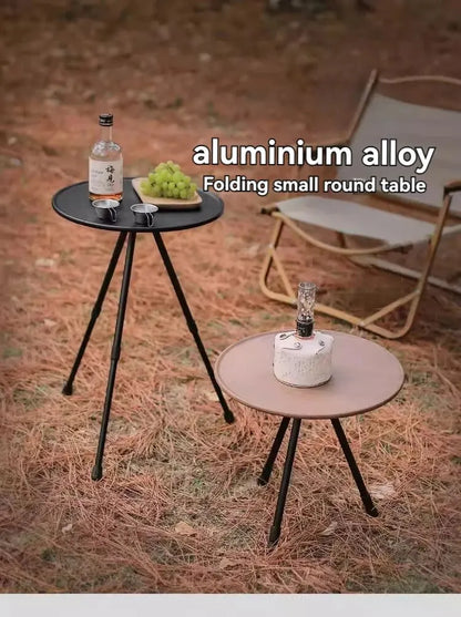DDPNKL 1PC Outdoor Small round Table Camping Leisure Ultra Lightweight Portable Picnic Garden Table, Coffee Table, Tea Table