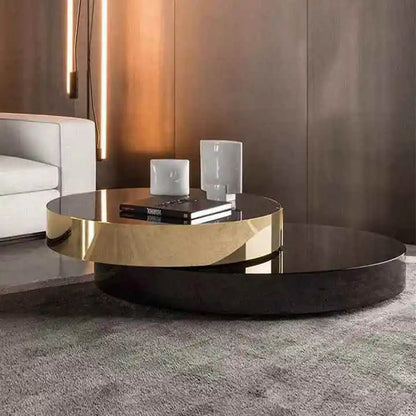 Italian Luxury Rotating Coffee Tables Modern Minimalist Living Room Extension Coffee Table Creative Design Home Furniture FYCT