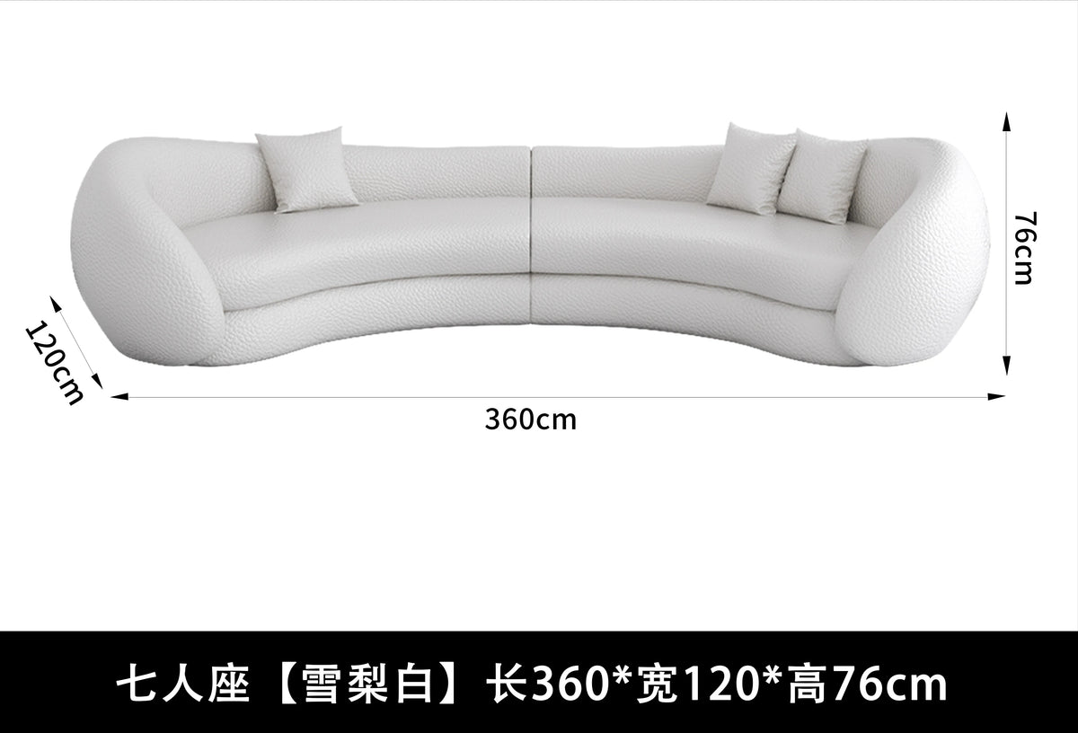 JJJJMinimalist Curved Sofa Sitting Area Reception Creative Sofa