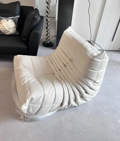 Lazy sofa, togo caterpillar sofa, light luxury, simple Internet celebrity creative chair, suede freehand space recliner