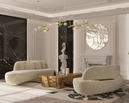 -Sectional living room furniture Foshan furniture wedding party villa luxury sofa