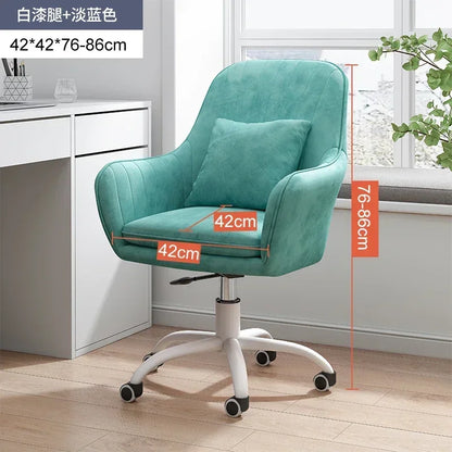 Modern Backrest Computer Chair Nordic Home Office Chairs Lift Swivel Armchair Soft Cushion Game Chair Creative Office Furniture