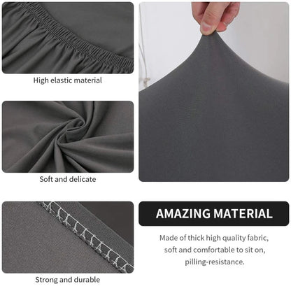 3 Seat Stretch Sectional Recliner Sofa Slipcover With Elastic Bottom Soft Washable Furniture Pet Protector Couch Cover