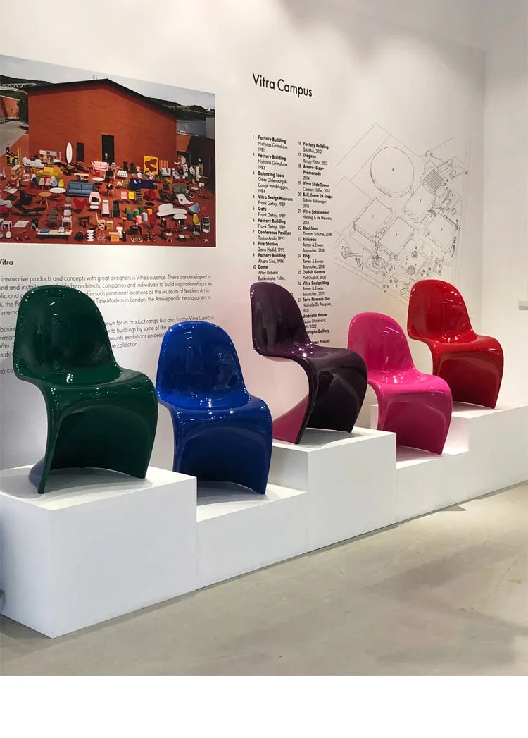 Minimalist personality art Internet celebrity color dining chair negotiation chair