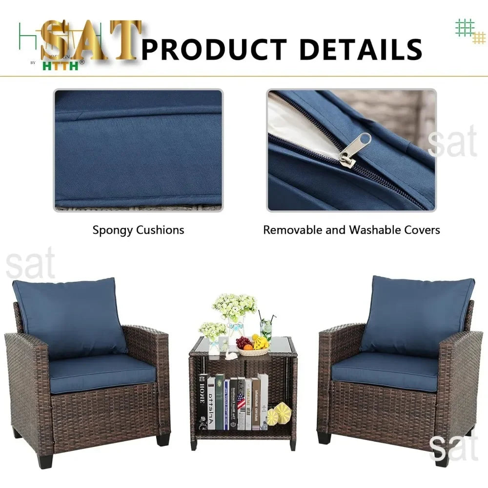 #For 3 Pieces Patio Furniture Sets with Storage Table and Chairs, Outdoor Patio Furniture Sets&