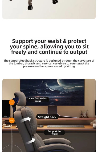 Ergonomic Computer Chair Gaming Office Chair Backrest Swivel Boss Seat Durable Desk Chair for Students Office Chair Furniture