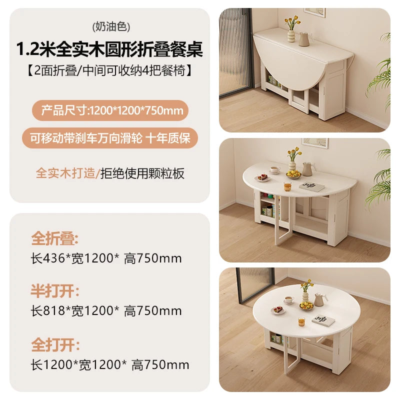 Waterproof Chair Dining Table Breakfast Modern Chair Side Dining Table Space Savers Round Set Sala Da Pranzo Home Furnitures