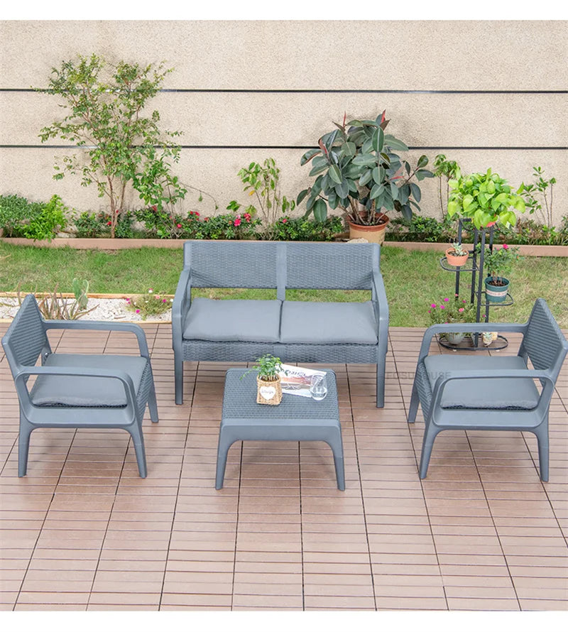 Creative Garden Furniture Sets Villa Terrace Patio Furniture Outdoor Set Household Leisure Outdoor Table and Chairs Combination