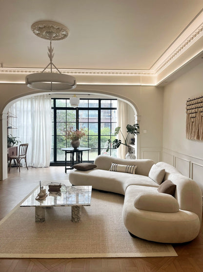 Aesthetics Designer Sofa Unusual Light Luxury Adult Trendy Room Decor Sofas Curved Lounge Comfortable Muebles Home Furniture