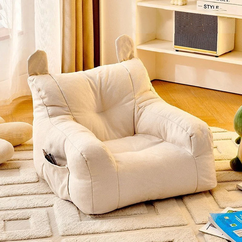 Soft Small Sofa Chair Comfortable Ergonomic Living Room Lazy Sofa With Storage Bag Children's Bear Sofa Chair For Boys And Girls