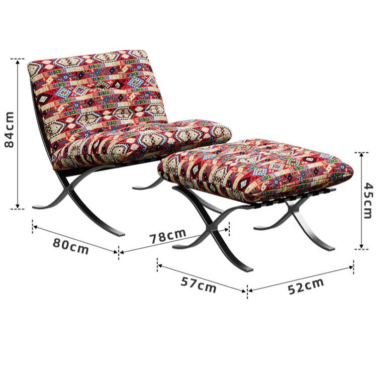 LL Stainless Steel Relaxing Chair Sturdy and Durable Single-person Sofa Chair Modern Leisure Chair Luxury Living Room Furniture