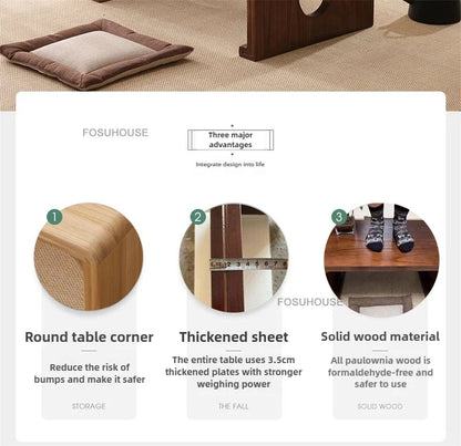 European Solid Wood Coffee Table Home Balcony Window Small Table Light Luxury Minimalist Sofa Side Table Living Room Furniture F