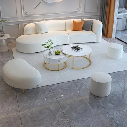 Leisure Style Christmas Nordic Style Sofa 3 Seater Foam Sponge Floor Module Couch Sectional  Canape Salon Living Room Furniture