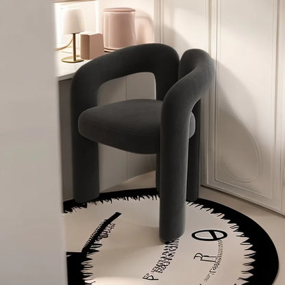 Bedroom Makeup Stool Light Luxury Senior Dresser Chair Home Dining Chair Nail Salon Back Chair