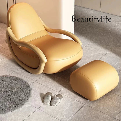 VV X Italian Support Living Room Chairs Simple White Lazy Designer Recliner Chairs Armchair Sofa Comfy Fauteuil Salon Home Furni