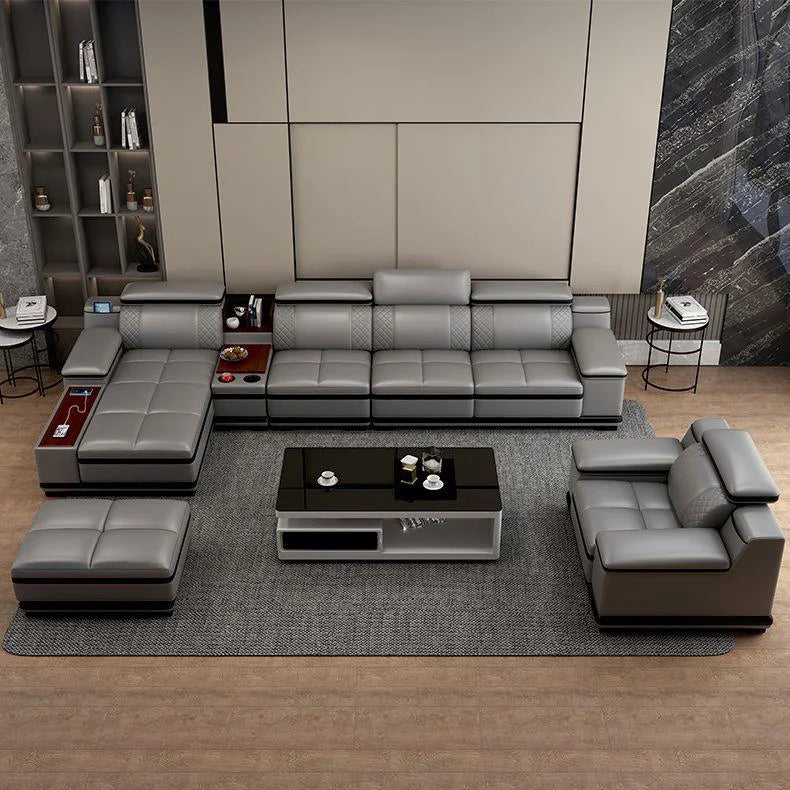 Sofas for Home Leather Designer Custom New Design Large Modern Set Living Room Furniture Modular Corner