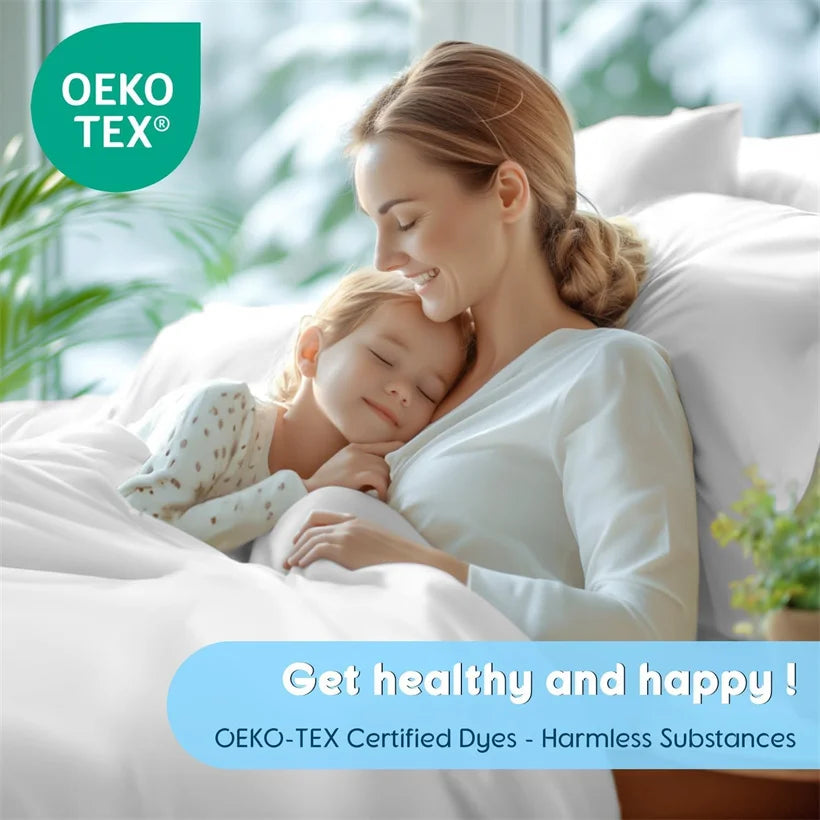 Premium 4/6pcs Egyptian Cotton Bed Sheet Set Soft Long Staple Cotton Bedding Set Luxury Silky Fitted Sheet Flat Sheet Pillowcase