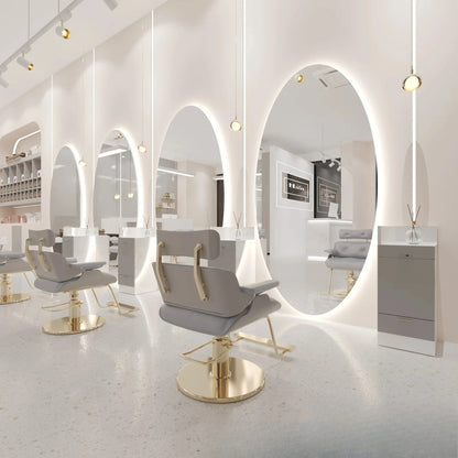 Beauty Barber Shop Mirror Frameless Barber Shop Internet celebrity hair salon