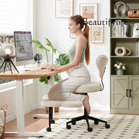 Cross Leg Chair - Meditation Chair with Wheels, ADHD Chair, Height Adjustable Seat, Adjustable Footstool