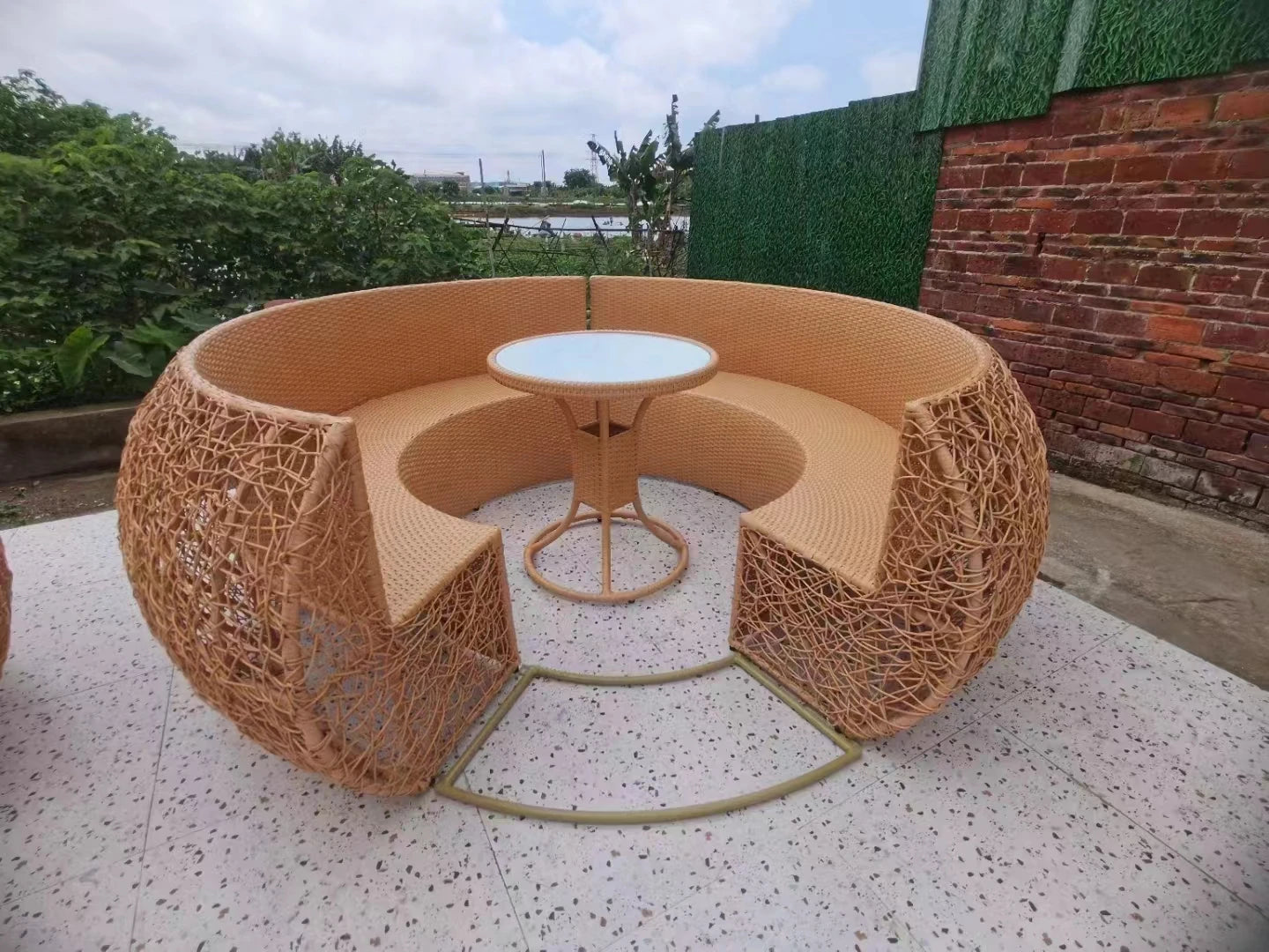 Customizable rattan sofa combination garden furniture