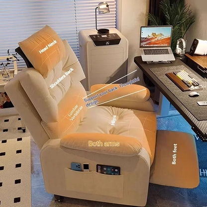 Luxurious Living Room Office Chairs Gaming Armchair Swivel Ergonomic Office Chair Relaxing Recliner Office Furniture Sillas LLOC