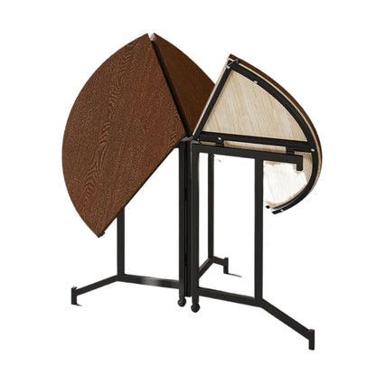 Solid wood foldable dining table